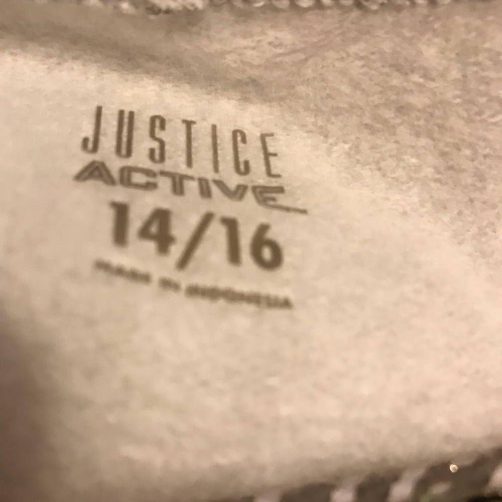 Justice girl’s grey hoodie size 14/16. NWT - Picture 4 of 4